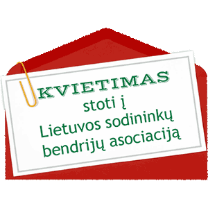 Kvietimas stoti į Lietuvos sodininkų bendrijų asociaciją
